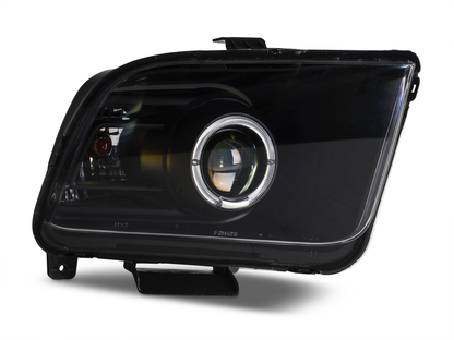 Raxiom 2010 Style LED Halo Headlights; Black Housing; Clear Lens