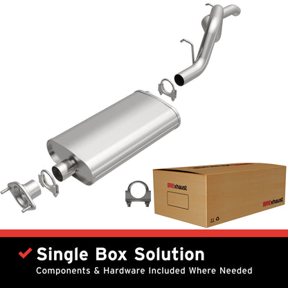 BRExhaust 1997-2006 Jeep Wrangler Direct-Fit Replacement Exhaust System