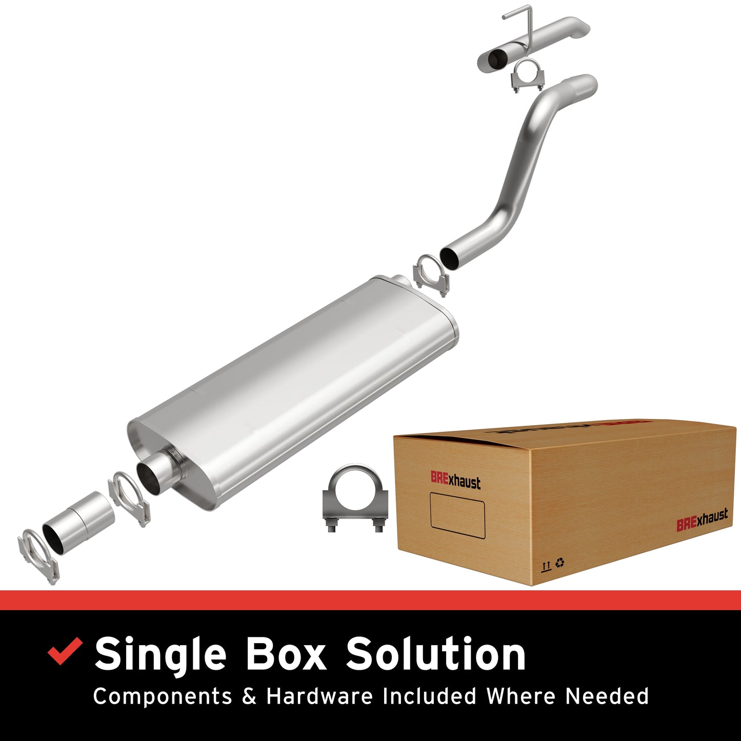 BRExhaust 1999-2004 Jeep Grand Cherokee Direct-Fit Replacement Exhaust System