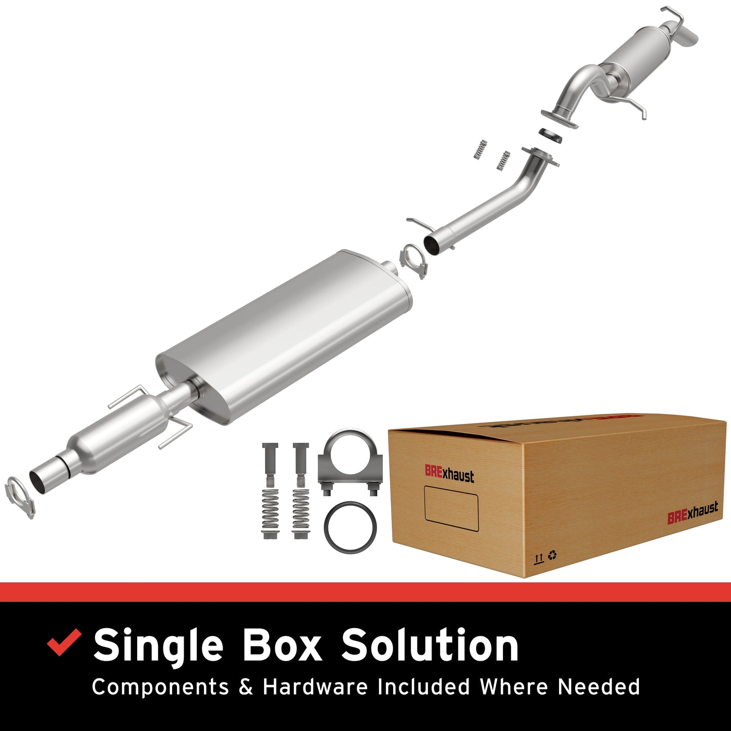 BRExhaust Direct-Fit Replacement Exhaust System 106-0062