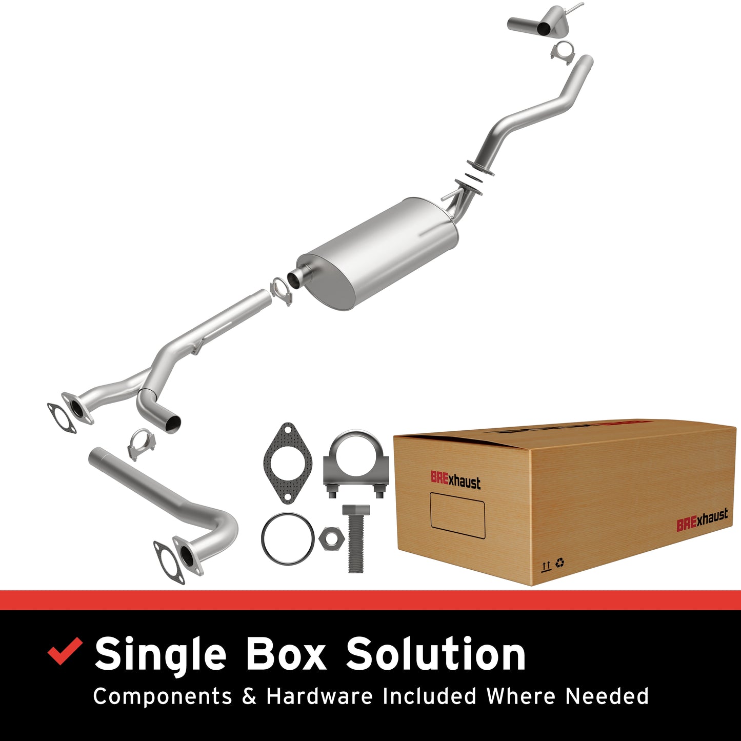 BRExhaust 2004-2006 INFINITI QX56 5.6L Direct-Fit Replacement Exhaust System
