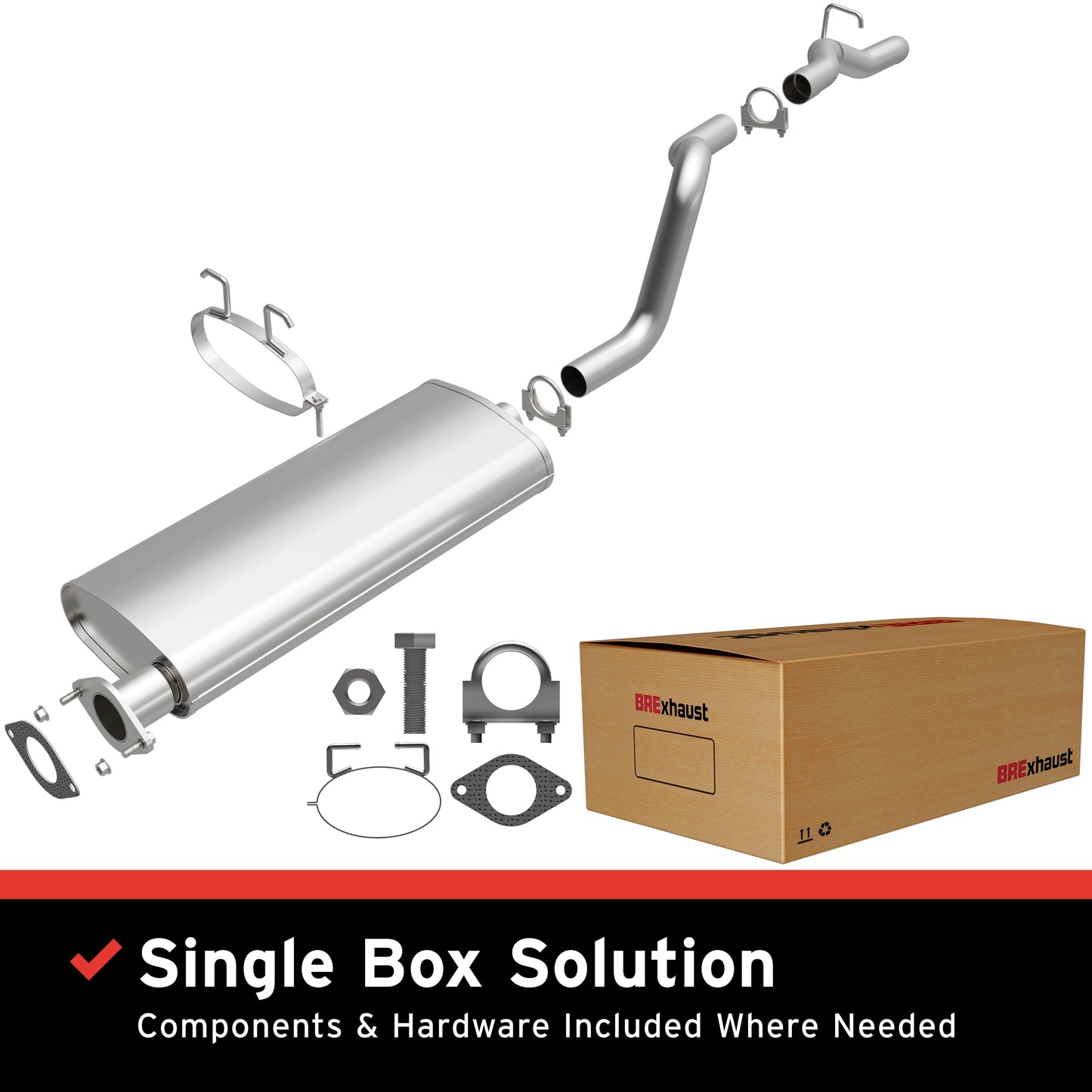 BRExhaust Direct-Fit Replacement Exhaust System 106-0071