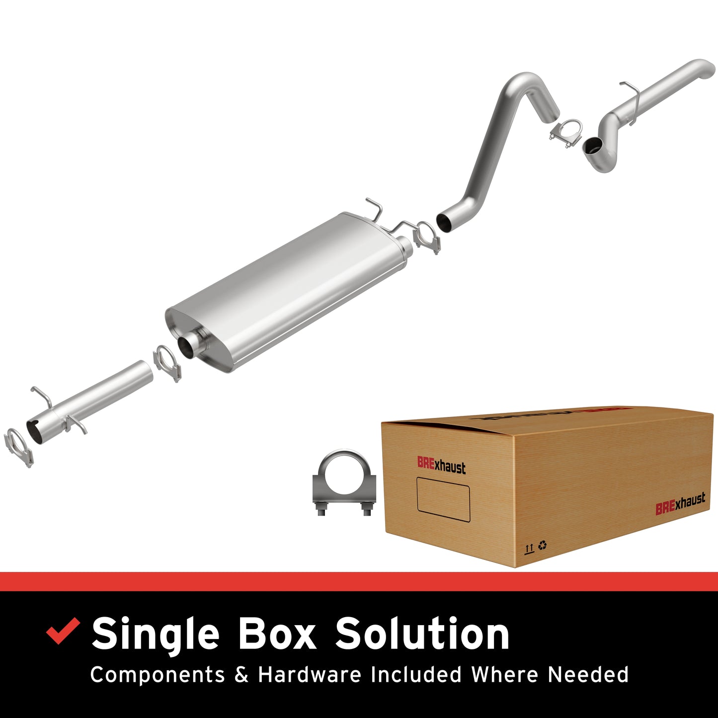 BRExhaust 2000-2003 Dodge Durango 4.7L Direct-Fit Replacement Exhaust System