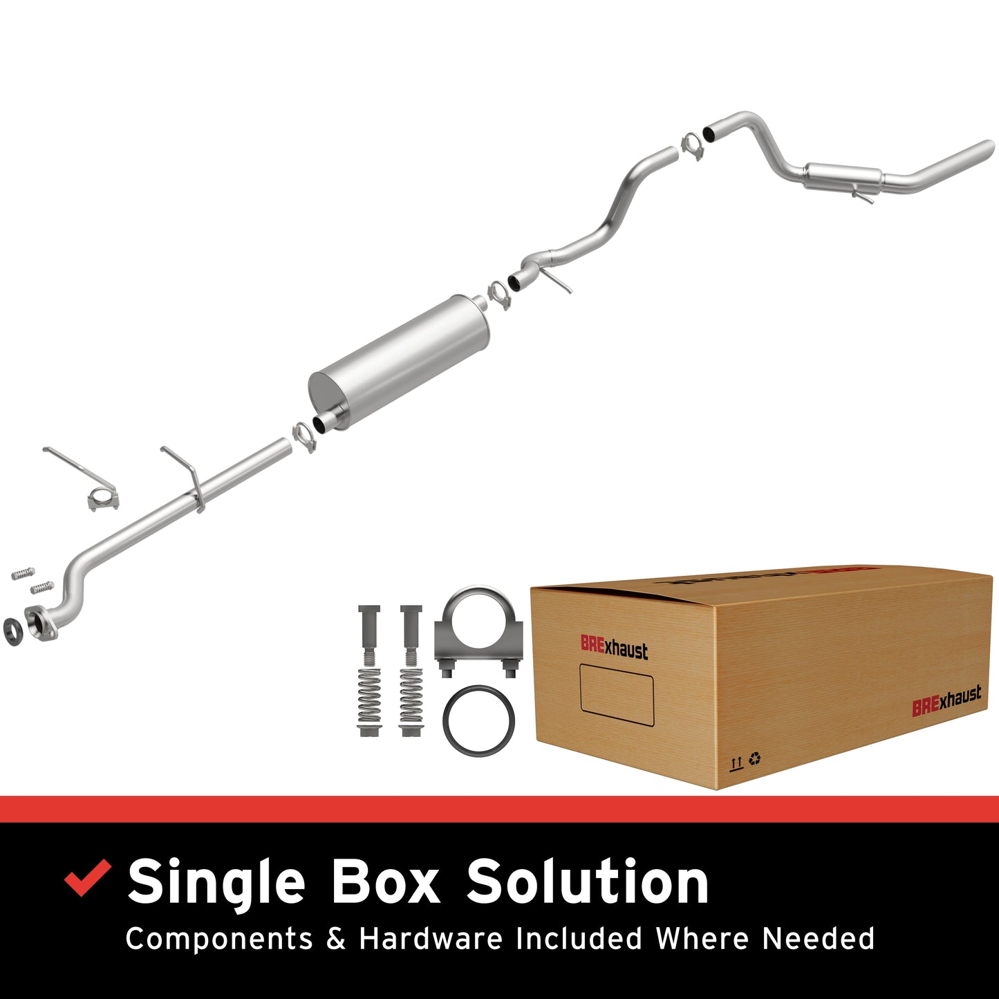 BRExhaust Direct-Fit Replacement Exhaust System 106-0088
