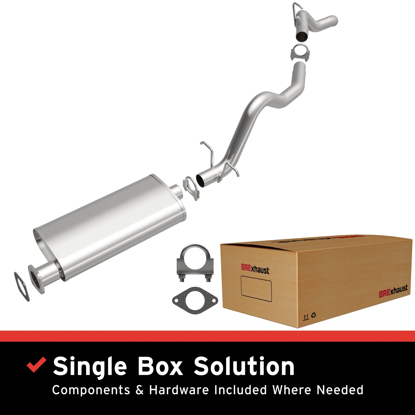 BRExhaust Direct-Fit Replacement Exhaust System 106-0091