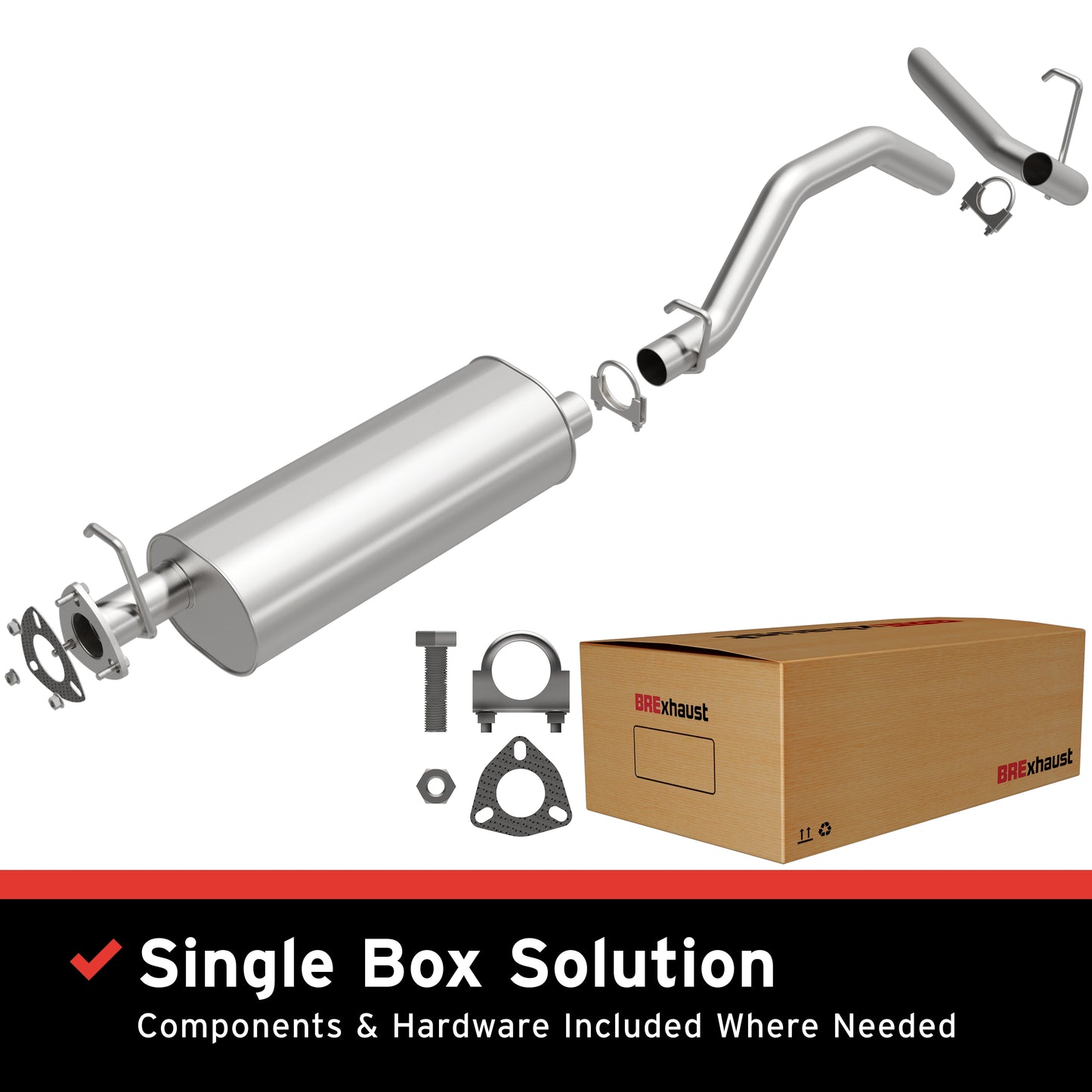 BRExhaust Direct-Fit Replacement Exhaust System 106-0097