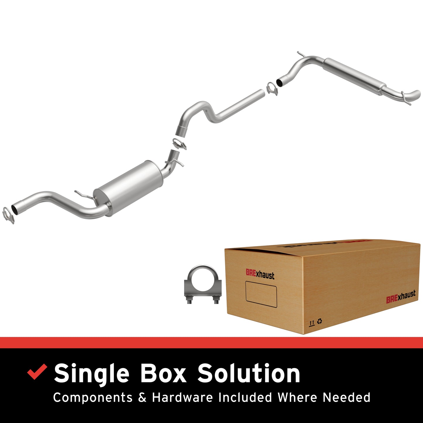 BRExhaust Direct-Fit Replacement Exhaust System 106-0103