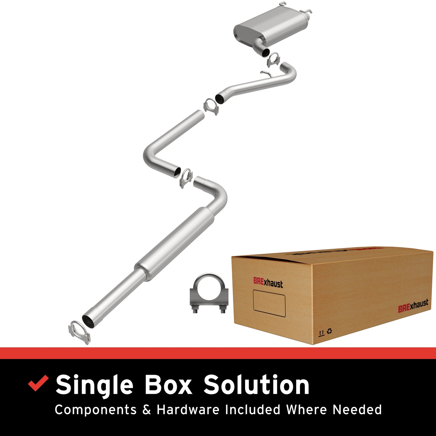BRExhaust Direct-Fit Replacement Exhaust System 106-0109