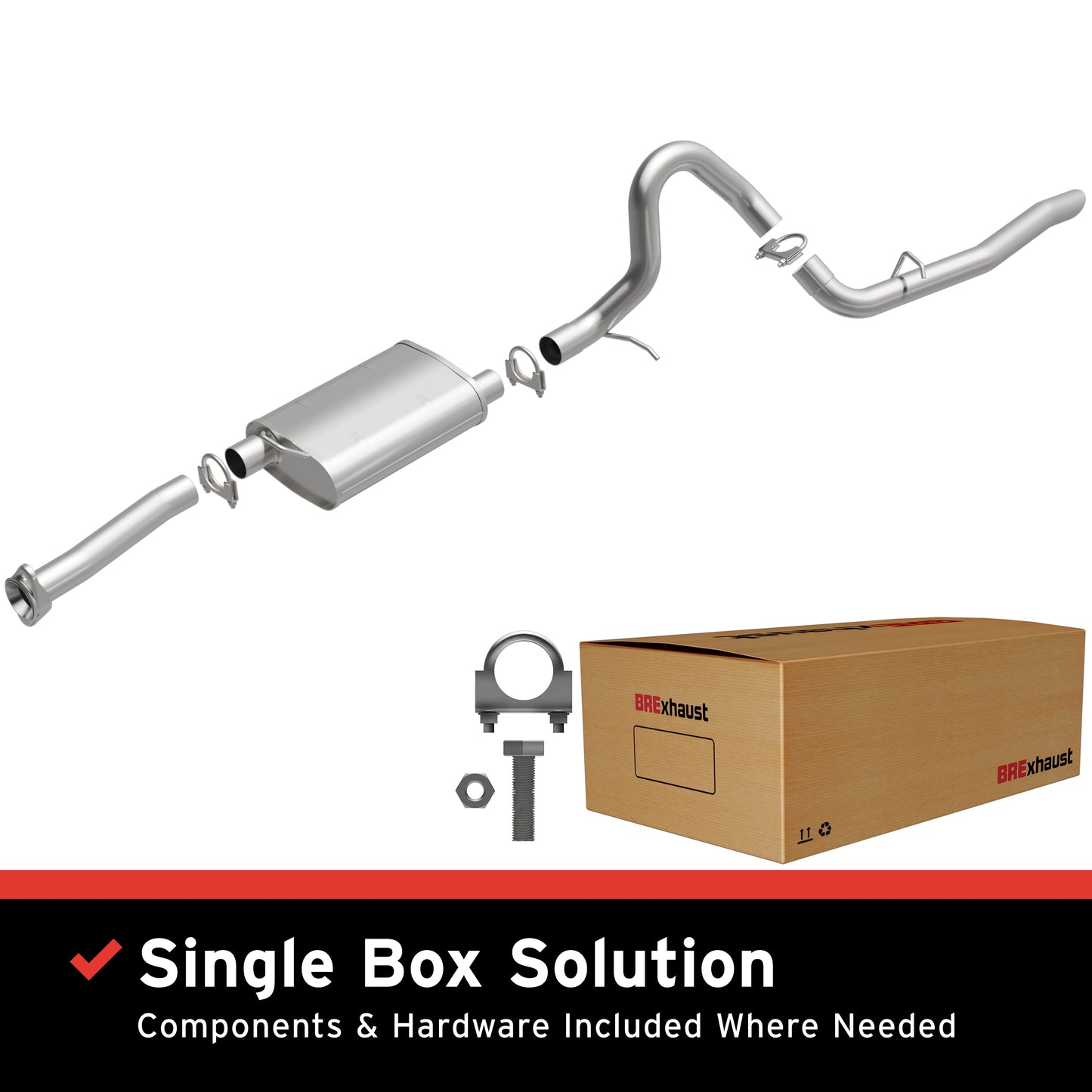 BRExhaust 1999-2004 Ford Mustang Direct-Fit Replacement Exhaust System