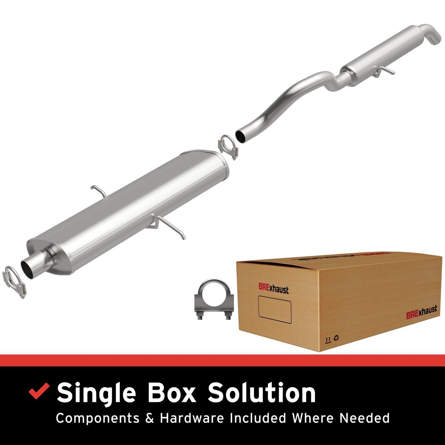 BRExhaust Direct-Fit Replacement Exhaust System 106-0114