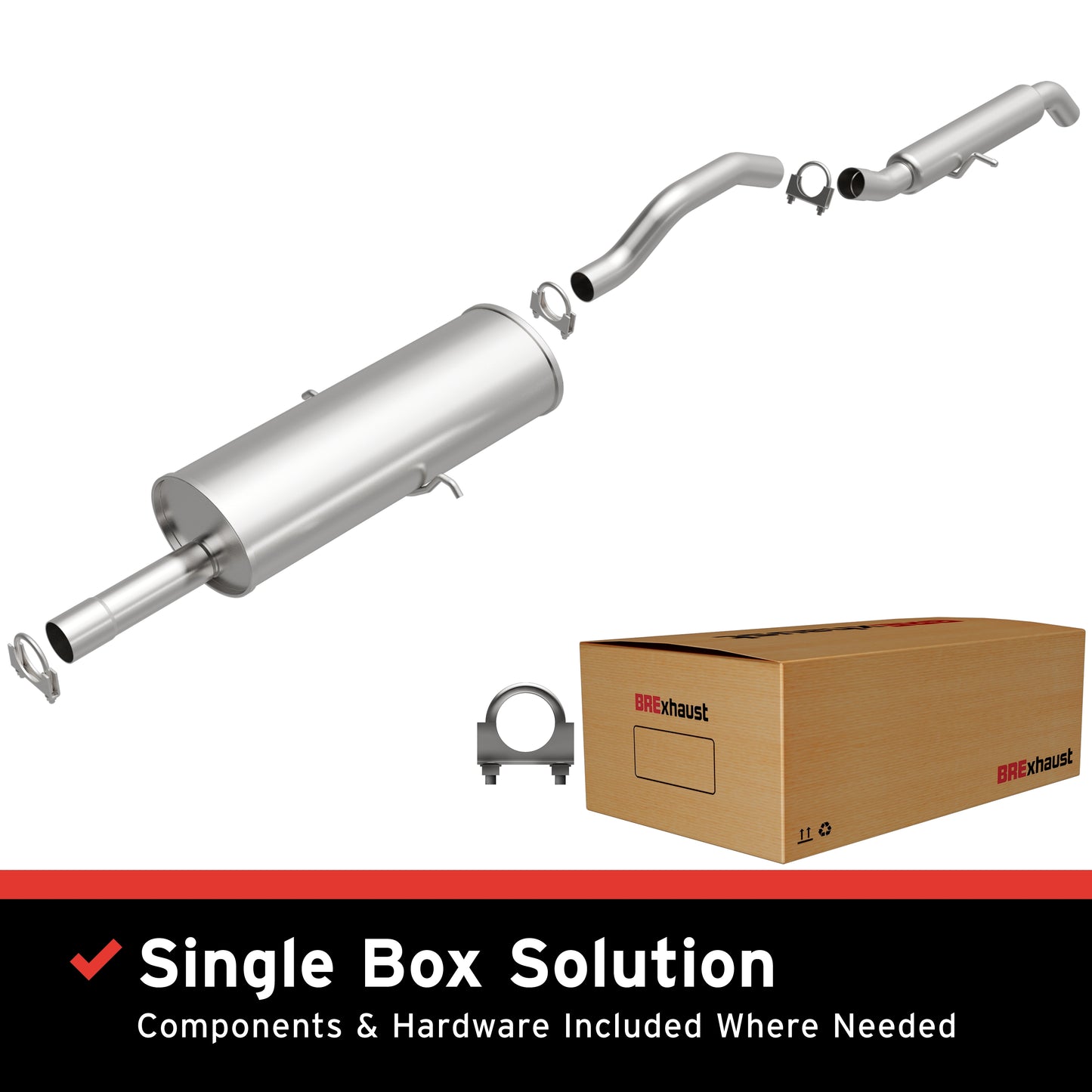 BRExhaust Direct-Fit Replacement Exhaust System 106-0115