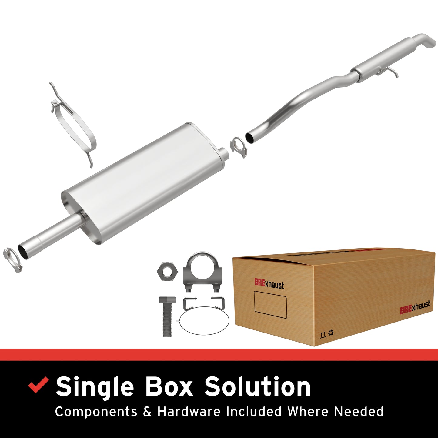BRExhaust Direct-Fit Replacement Exhaust System 106-0126