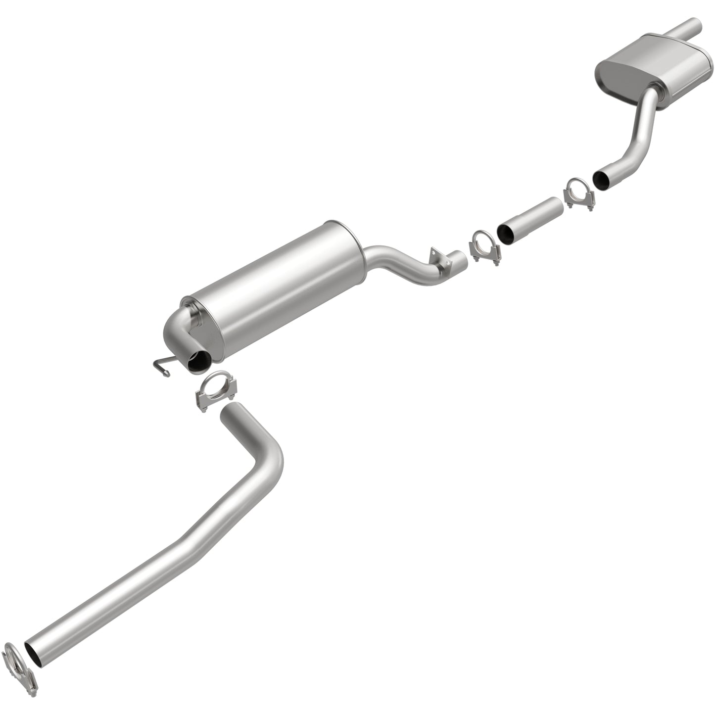BRExhaust 2003-2007 Ford Focus Direct-Fit Replacement Exhaust System