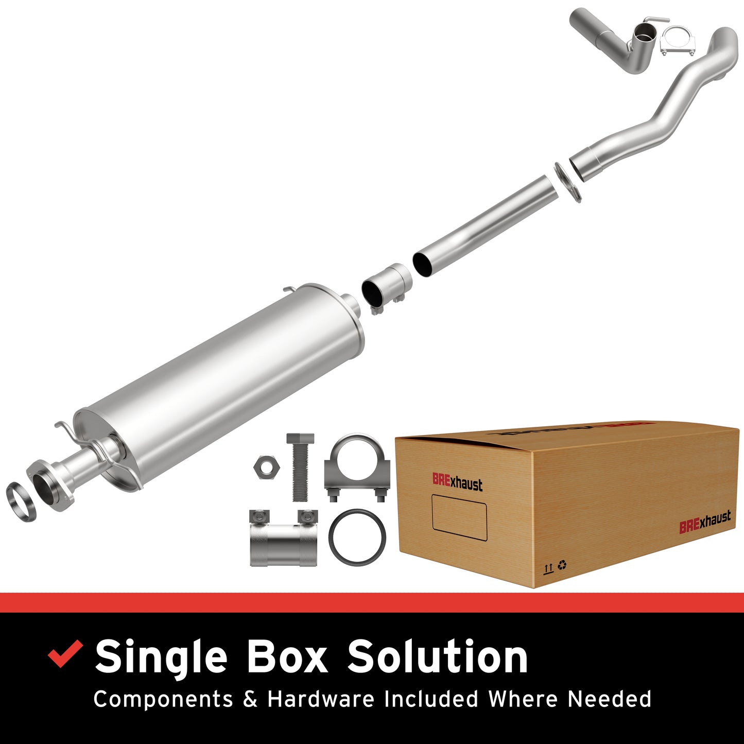 BRExhaust Direct-Fit Replacement Exhaust System 106-0131