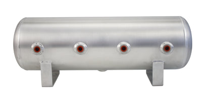 2.5 Gallon Aluminum Air Tank; (4) 1/4 In.  Face Ports; 6 In.  D X 20 In.  L Light Weight 200PSI Maximum Operating Pressure.