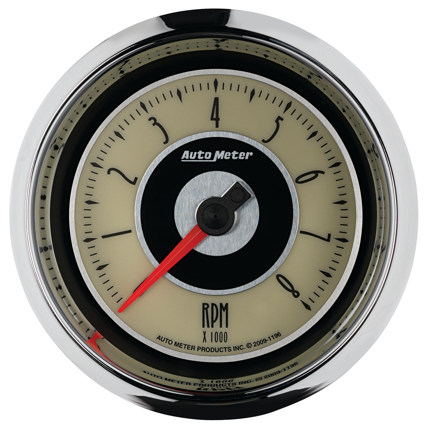 3-3/8 In. IN-DASH TACHOMETER 0-8000 RPM CRUISER