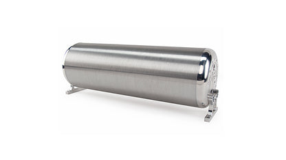 18 In FLO Tank Raw End Caps With Brushed Tube Includes Two Mounting Brackets