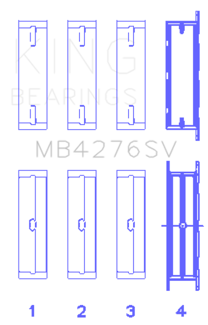King SV-Series Main Bearings MB4276SV