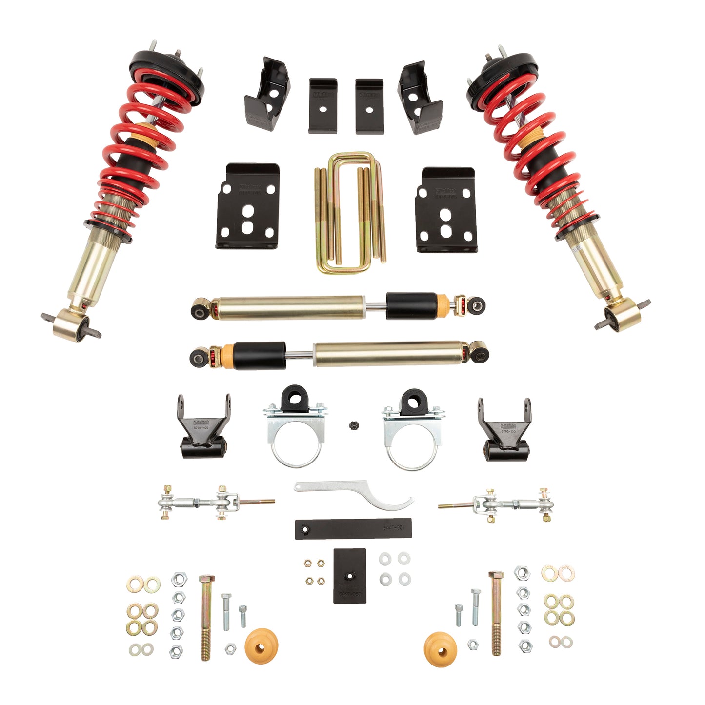 BELLTECH 1000SPAC PERF COILOVER KIT + Complete Kit Inc. Damping/Height Adjustable Front Coilovers 2015-2020 Ford F150 2WD/4WD (All Cabs)