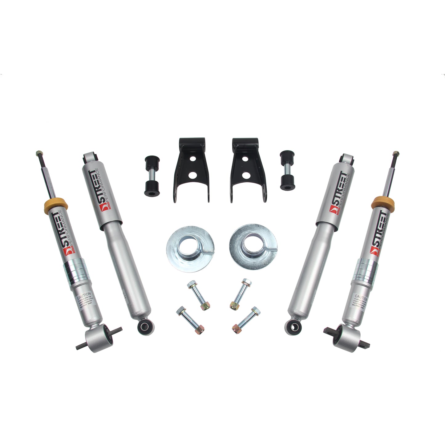 BELLTECH 1002SP LOWERING KITS  Front And Rear Complete Kit W/ Street Performance Shocks 2015-2020 Ford F-150 ((All Cabs) Short Bed)+ 1to-3F 2 In. R