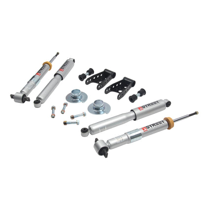 BELLTECH 1002SP LOWERING KITS  Front And Rear Complete Kit W/ Street Performance Shocks 2015-2020 Ford F-150 ((All Cabs) Short Bed)+ 1to-3F 2 In. R