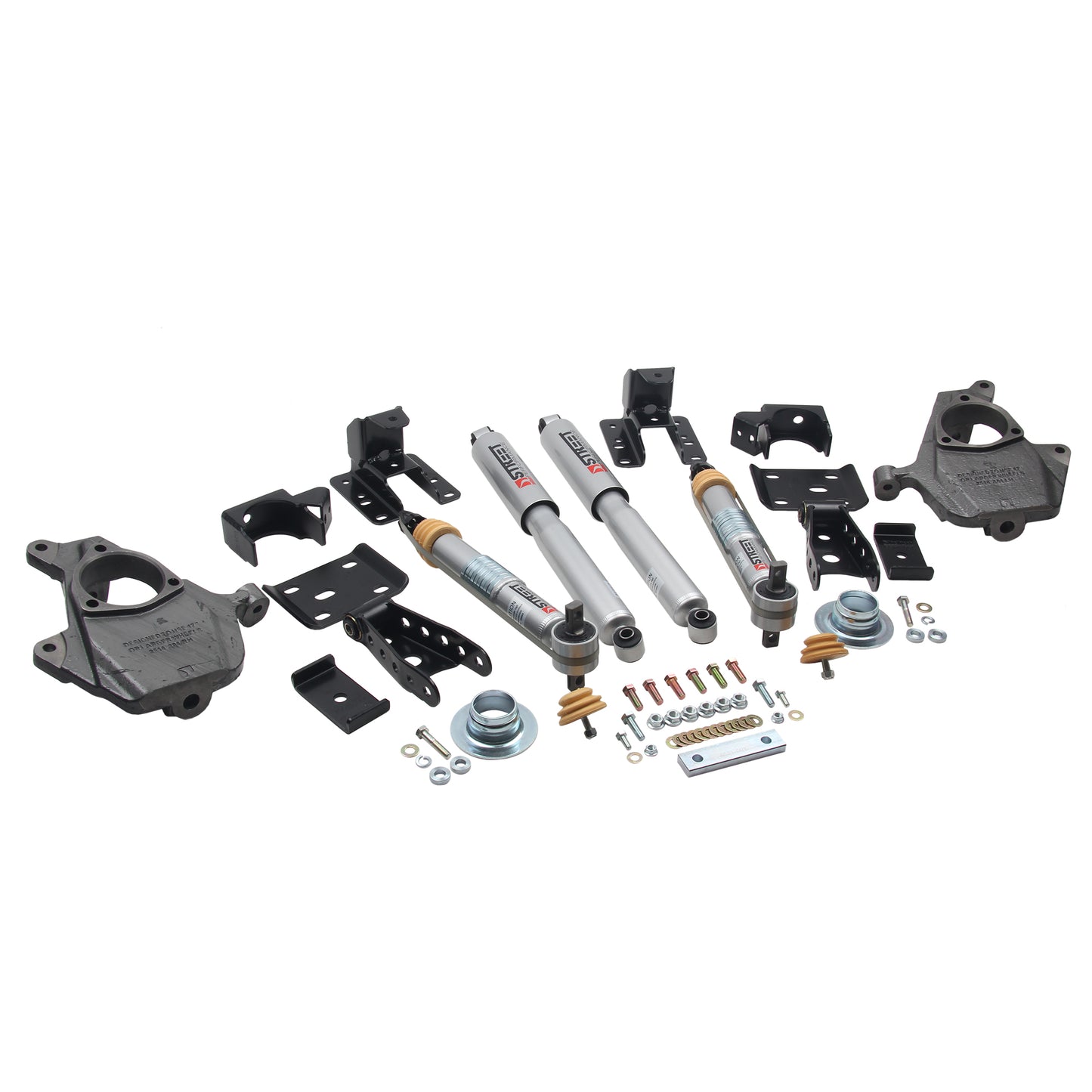 BELLTECH 1011SP LOWERING KITS  Front And Rear Complete Kit W/ Street Performance Shocks 2016.5-2018 Chevrolet Silverado/Sierra (All Cabs) 2wd 2 In. F/4 In. R Drop W/O Shocks