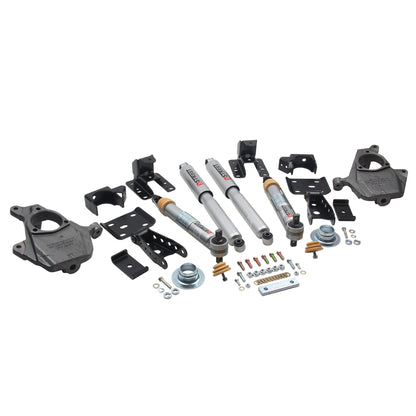BELLTECH 1011SP LOWERING KITS  Front And Rear Complete Kit W/ Street Performance Shocks 2016.5-2018 Chevrolet Silverado/Sierra (All Cabs) 2wd 2 In. F/4 In. R Drop W/O Shocks