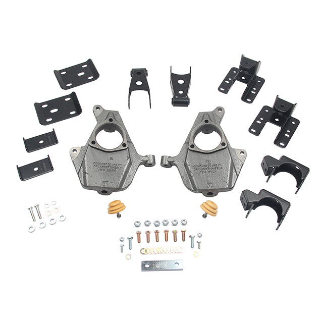 BELLTECH 1011 LOWERING KITS  Front And Rear Complete Kit W/O Shocks 2016.5-2018 Chevrolet Silverado/Sierra (All Cabs) 2wd 2 In. F/4 In. R Drop W/O Shocks