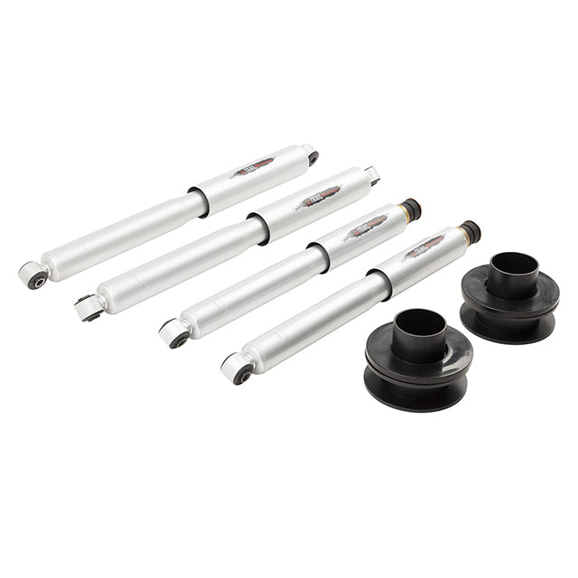 BELLTECH 1028SP LEVELING KITS 2.5 In. Coil Spring Spacer Inc. Front And Rear Trail Performance Struts/Shocks 2005-2018 Ford F250 / F350SD 4wd (All Cabs) 2.5 In.