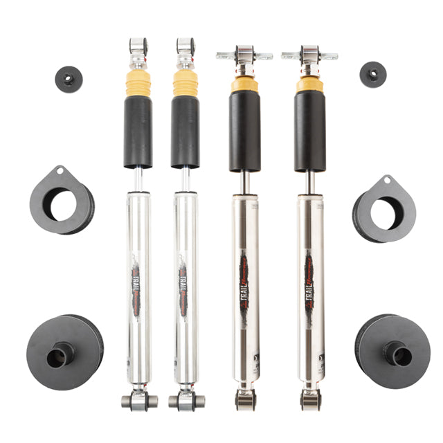 BELLTECH 1033HKP LEVELING KIT PLUS 2007-2017 Jeep Wrangler Rubicon Unlimited JK 2.5 In. Leveling Kit With Double Adjustable Damping Shocks