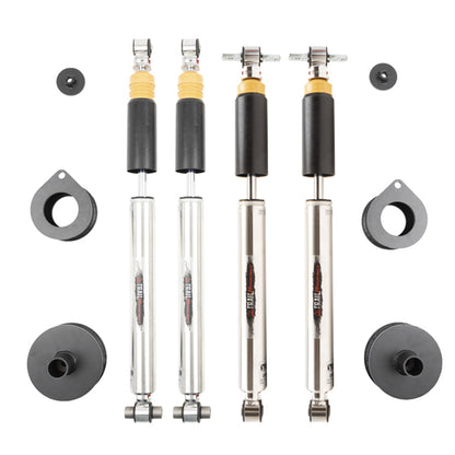 BELLTECH 1033HKP LEVELING KIT PLUS 2007-2017 Jeep Wrangler Rubicon Unlimited JK 2.5 In. Leveling Kit With Double Adjustable Damping Shocks
