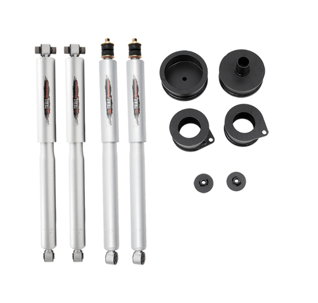 BELLTECH 1033SP LEVELING KITS 2.5 In. Coil Spring Spacer Inc. Front And Rear Trail Performance Struts/Shocks 2007-2017 JK Wrangler 2.5 In.