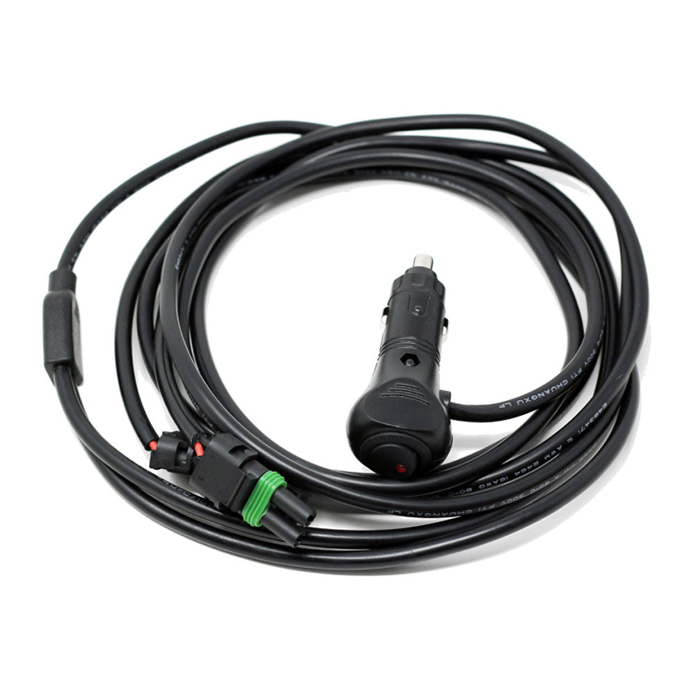 10 Ft. Wire Harness W/12v Cigarette Plug-2 Light Max 85 Watts