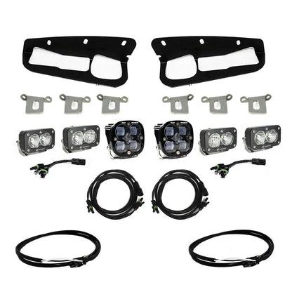 Squadron SAE/Dual S2 Sport Steel Bumper Fog Pocket Light Kit