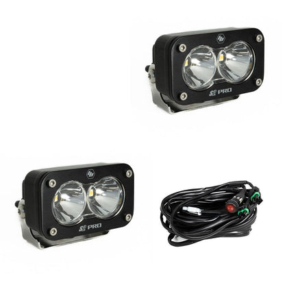 S2 Pro Black LED Auxiliary Light Pod Pair