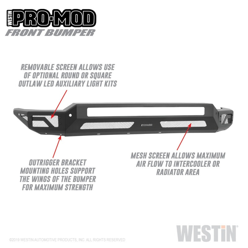 Westin Pro-Mod Front Bumpers 58-41225