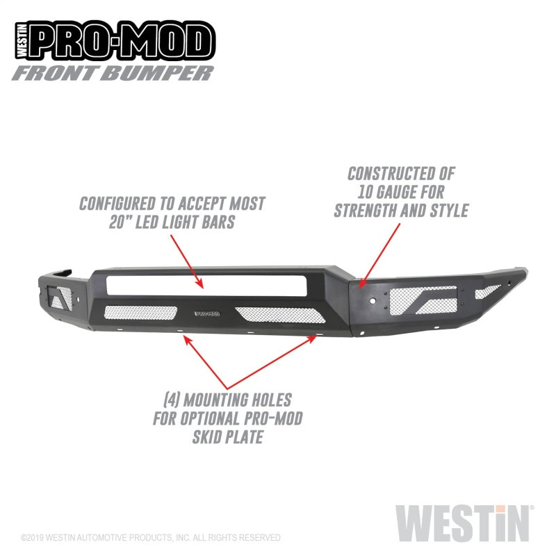 Westin Pro-Mod Front Bumpers 58-41165