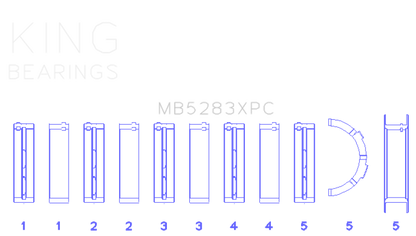 King XP-Series Coated Main Bearings MB5283XPC