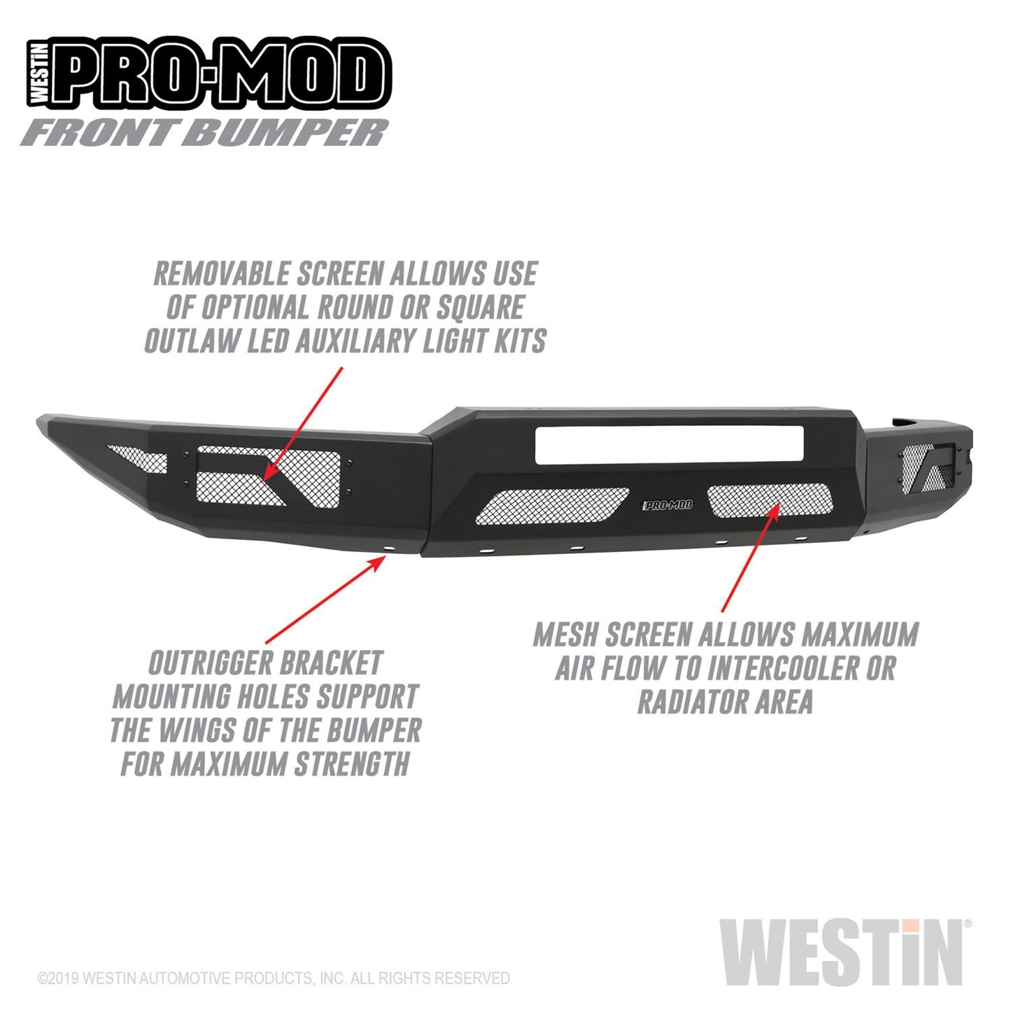 Westin Pro-Mod Front Bumpers 58-41055