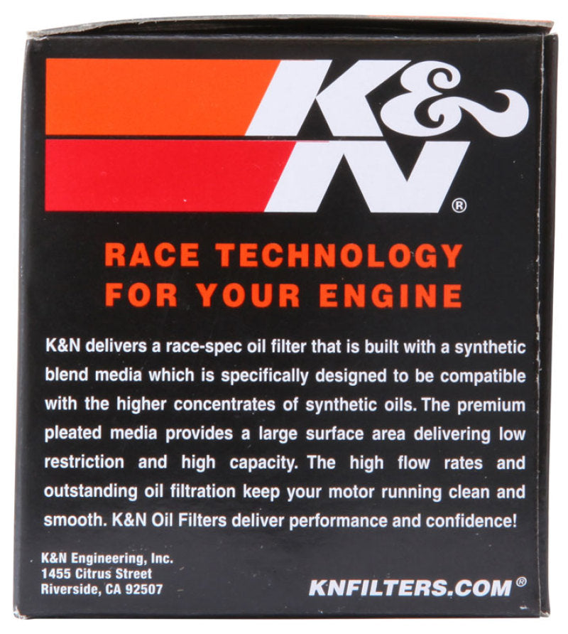 K&N Honda / Kawasaki / Arctic Cat / Suzuki / Triumph / Yamaha 2.594in OD x 2.813in H Oil Filter KN-204-1