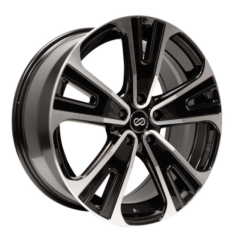 Enkei Universal SVX Truck & SUV 18x8 40mm Offset 5x114.3 Bolt 72.6mm Bore Black Machined Wheel 475-880-6540BKM
