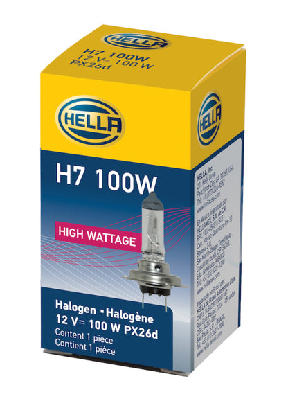 Hella High Wattage Bulb H7 12V 100W PX26d T4.6 H7 100W