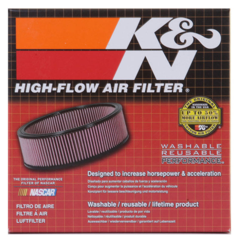 K&N Universal Custom Air Filter - Round 1.625in Flange / 1.625in ID / 2.75in Overall Height 56-9097