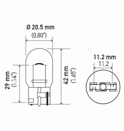 Hella Standard Series Light Bulbs 7440TB