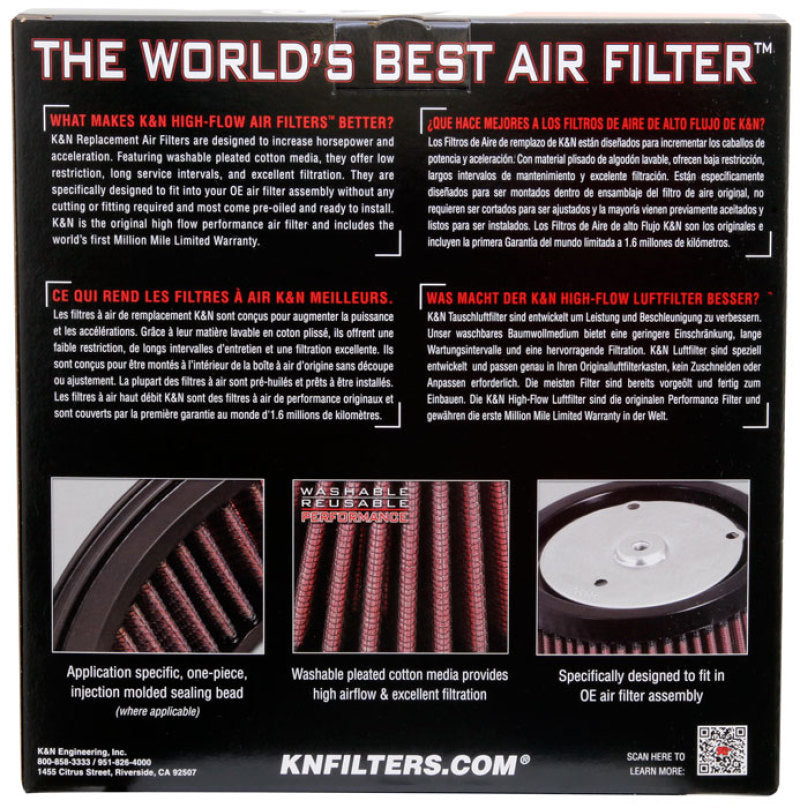 K&N 88-12 Harley Davidson Sportster Screamin Eagle Element Replacement Air Filter HD-0900