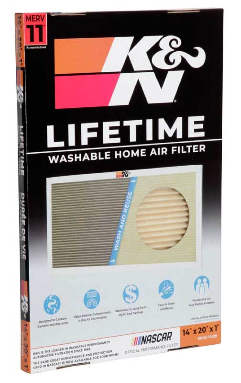 K&N HVAC Filter - 14 x 20 x 1 HVC-11420