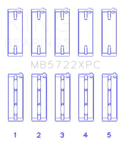 King XP-Series Coated Main Bearings MB5722XPC