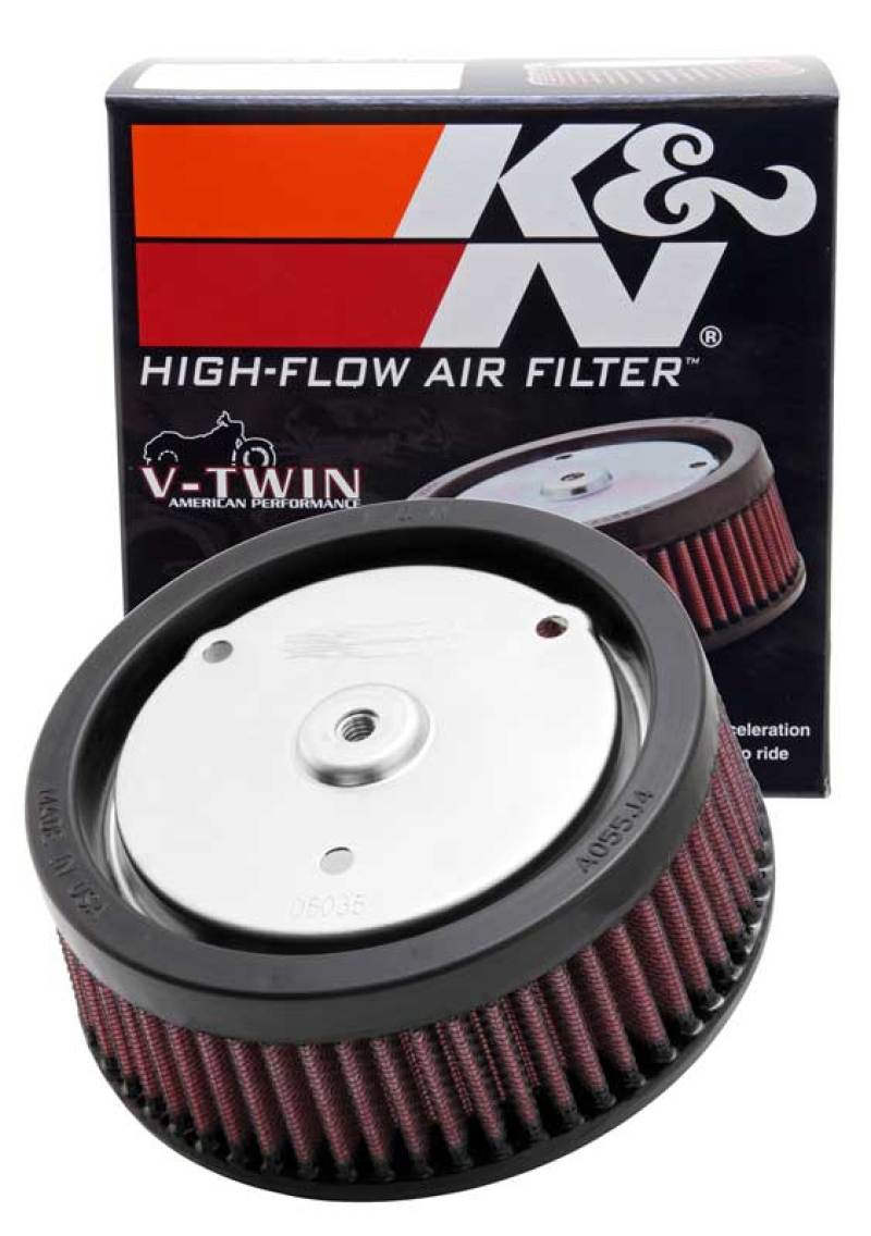 K&N Replacement Air Filter 5.5in Top OD x 6in Base OD x 2.313in H for Harley Davidson HD-0818