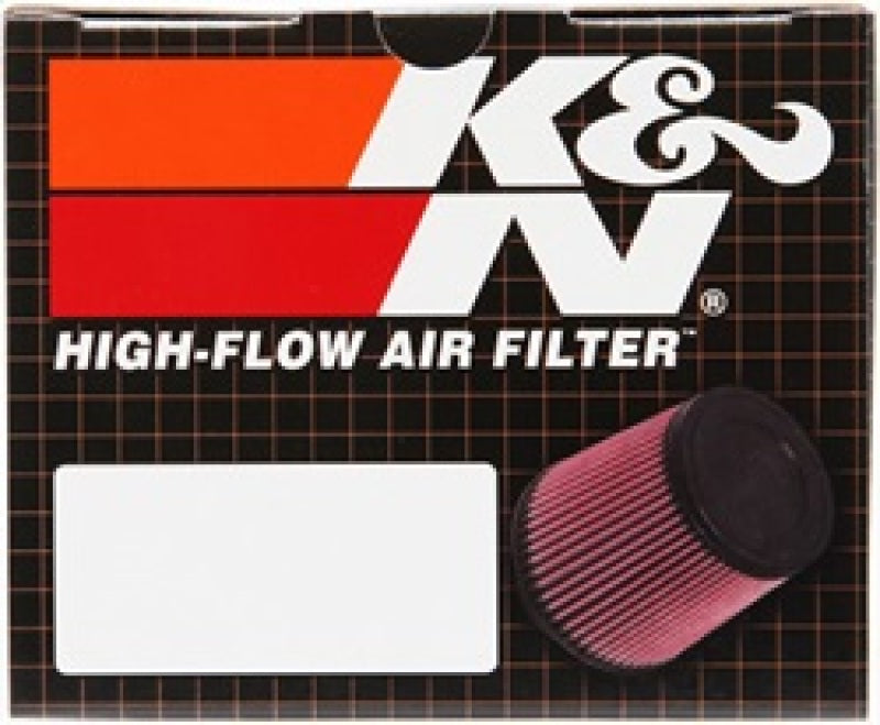 K&N Universal Chrome Oval Tapered Air Filter - 2in Flg ID x 4in OS L 3in OS W x 2.75in H RC-1824