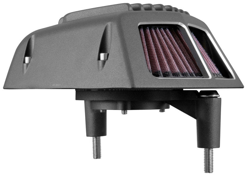 K&N Street Metal Intake System for 01-16 Harley Davidson Softail/Dyna - Shaker Black RK-3950